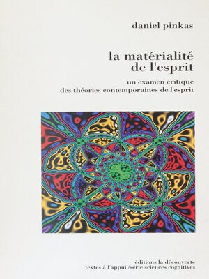 cover image of La Matérialité de l'esprit
